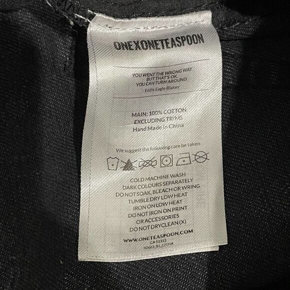 One Teaspoon High Waist Freebird Rigid Skinny Leg Jeans - Size: 27 - Picture 8 of 8